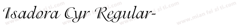 Isadora Cyr Regular字体转换